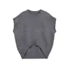 Comercio Exterior Transfronterizo al por Mayor Ropa de Mujer de Moda, Chaleco de Punto de Lana sin Mangas Cuello Redondo Estilo Chanel para Mujer, Estilo Old Money