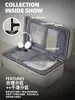Mala com Zíper e Estrutura de Plástico de Grande Capacidade, Mala de Viagem Leve e Durável em PC, Adequada para Bagagem de Mão, Mala de Rodinhas Estilosa de 20 polegadas