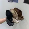 Sandalias Romanas de Plataforma de Moda para Exteriores Temporada Primavera 2026 sin Cierre Retro Plataforma Tacón Grueso Borla Zapatos sin Cierre
