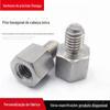 Coluna de conexão de prisioneiro hexagonal de cabeça única em aço inoxidável M2M2.5 coluna de isolamento M3M4 prisioneiro de rosca interna e externa coluna de cobre M5M6M8