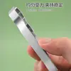 Pinça Nova de Alta Precisão com Boca Larga Aço Inoxidável Pinça Boca de Tigre Anti-impressão Digital Artefato para Barba Pinça para Arrancar Pelo de Frango Pato Porco