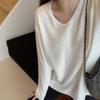 Confortável guloso macio desgaste interno Wang de veludo T-shirt outono e inverno pullover camisa inferior Feminino solto exterior usar manga comprida T-shirt top