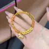 Pulsera de Torre de Cristal con Imitación de Dinero de los Cinco Emperadores para Mujer, Nueva Cuerda Trenzada Hecha a Mano, Regalo para Novia en su Año del Zodiaco