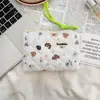 43162 Floral acolchoado algodão portátil tia toalha saco de armazenamento grande capacidade bonito macio mudança saco vermelho