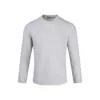 Roupas Vintage Yidao 2026 Outono Novo Estilo Americano Simples Camiseta de Manga Longa para Homens, Gola Redonda, Ombro Normal, Cor Sólida, Camiseta Básica Versátil