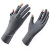 Luvas de Proteção Solar de Verão para Mulheres, Anti-UV, Seda de Gelo Fina, Logotipo Personalizado, Antiderrapante, Tela Sensível ao Toque, Luvas de Proteção Solar para Ciclismo D291