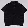 Camiseta de Colarinho Favo de Mel de Secagem Rápida Atacado Roupas de Trabalho Camiseta Esportiva Masculina e Feminina Colarinho Jacquard Malha Pinhole Camiseta de Publicidade Roupas de Fábrica