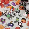24 Piezas de Adornos Colgantes de Madera de Halloween con Cuerda Decoración para Decoración de Halloween en Casa Interior y Exterior Colgantes