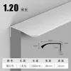 Venta al por mayor de fábrica Mango de Arco Grande 1.0 Espesor Manija Invisible para Puerta de Armario Manija Blanca para Puerta de Gabinete Puerta Corredera