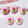 Acessórios de resina atacado acessórios diy material artesanal copo de água adesivos creme cola acessórios para o cabelo das crianças rendas amor morango