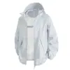 Nova Roupa de Proteção Solar de Verão, Roupa para Pele ao Ar Livre, Estilo Casal com Capuz Anti-UV Aba Larga Versátil Jaqueta Casual