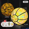 Baloncesto Reflectante Marbury que Brilla en la Oscuridad Regalo de Cumpleaños de Moda para Niños Talla 7 Auténtico Reflectante para Interiores Genial