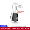 Candado de metal con contraseña fabricante de fábrica para equipaje, mochila, armario de gimnasio, puerta y ventana, cerradura de aleación de zinc antirrobo