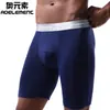 Ropa interior deportiva ajustada extendida modal resistente al desgaste para hombre calzoncillos talla grande pierna larga shorts inferiores para correr