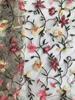 Direto da fábrica novo tecido bordado de largura total tecido de renda floral flor galho flor bordado tecido acessórios de vestuário