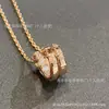 Collar de Serpiente Mismo Estilo que Liu Yifei Versión Correcta para Mujer, Cadena para Clavícula Hueso de Serpiente Completo de Diamante Oro Rosa 18K, Regalo de Pareja