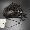 Corda Penduricalho Universal Cabeça de Bala para Roupas, Bolsas, Sapatos e Chapéus com Fio Encerado Fivela Quadrada Descartável Contas Penduradas em Estoque