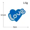 Carta de Amor Amor Transfronterizo Nuevo Lentejuela Forma de Corazón Corazón de Melocotón Tela Bordada Adhesivo Ropa Adhesivo Insignia Parche