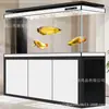 Acuario Grande de Aleación de Aluminio para Sala de Estar, No Requiere Cambio de Agua, Filtro de Fondo Ultra Transparente, Acuario para Entrada, Tanque de Peces Pantalla de Partición Montado en la Pared
