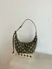 Nuevo Bolso de Mano Retro Chic de Lunares de Comercio Exterior Bolso de Mujer de Alto Valor Nicho Gamuza Felpa Hombro Único Cruzado Bolso Dumpling