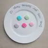 Nuevos Accesorios de Resina con Conchas de Lunares de Colores Llavero DIY Colgante para Bolso Pasador para el Cabello Accesorios para Zuecos