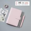 Cuaderno A5 de Hojas Sueltas Macaron con Logo Impreso Libreta Simple Portátil Papelería Creativa Coreana A6 Cuaderno de Viaje