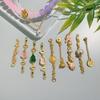 Cadena Colgante Zakiram de Diamante Incrustado en Oro Antiguo Pulsera Tobillera a Juego para Pareja Hecha a Mano DIY Accesorios al por Mayor