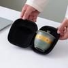 Juego de Té Cerámico Portátil para Viaje Estilo Antiguo para Exteriores Transfronterizo, Una Tetera y Tres Tazas, Regalos para Empresas, Logo Personalizable