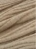Suéter Yangzi 100% Lã Pura com Padrão Ondas d'Água, Gola Polo Manga Longa Tricô Feminino Slimming Camiseta Básica Sem Costura
