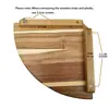 Estantería de esquina de madera para sala de estar, estantería decorativa en forma de abanico para macetas, estantería de almacenamiento decorativa de madera maciza, estantería de almacenamiento triangular para aromaterapia