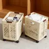Cesto de Roupa Suja Dobrável com Rodas Cesto de Armazenamento de Roupa Suja Doméstico Grande Capacidade Extra Grande Banheiro Banheiro Cesto de Roupa Suja