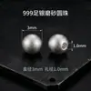 Cuentas Redondas Mate de Plata 999 Cuentas Sueltas Pulsera DIY Hecha a Mano Cuentas para Hilo Accesorios de Cristal Ágata Materiales Venta al por Mayor