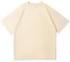 Camiseta de Algodón de Xinjiang 300g Peso Pesado Algodón Puro Manga Corta Unisex Verano Engrosada Versátil Cuello Redondo Top Moderno