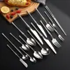 Faca Pequena de Cintura, Garfo e Colher de Aço Inoxidável 304, Talheres de Hotel Espessados de Alta Qualidade, Faca e Garfo para Bife Ocidentais, Colher de Sobremesa