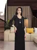 Plus Size Plissado Preguiçoso Estilo Sling vestido Feminino Verão Cor Sólida Vestido Longo Solto Slim Look Chiba Vestido