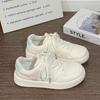 Zapatos Versátiles para Mujer de Retroceso Verano 2025 Zapatos Blancos de Suela Gruesa Nicho Original Zapatos Casuales para Estudiante Tenis Lindos para Uso Exterior