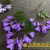Novos Galhos de Flor Artificial Jacarandá para Decoração de Casamento, Flores Artificiais de Alto Padrão para Paisagismo Interno e Externo, Flores para Decoração de Jardim em Atacado