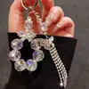 Cadena de Teléfono Mariposa de Cristal Estilo Coreano para Mujer, Cordón con Borla de Pedrería, Accesorio Versátil de Moda Lujoso Ligero para Bolso Diario