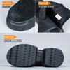 ZDW6620-8 Salto Aumentado Fundo Grosso Couro Genuíno Botas Martins Femininas Outono e Inverno 2024 Novo Estilo Mocassim Casual Botas de Cano Curto