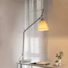 Lámpara de mesa de diseño Artemide Tolomeo de brazo basculante retráctil para sala de estar, estudio, mesita de noche, lámpara de lectura de mesa