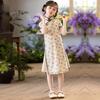 Qipao de Estilo Nacional para Niñas 2026 Nuevo Verano Ropa Nueva de Estilo Chino para Niñas Pequeñas, Mejorado Qipao Estilo República de China