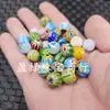Teto de vidro contas escovadas imitação de Jade contas soltas pulseira diy colar contas de Buda acessórios de joias contas contas feitas à mão