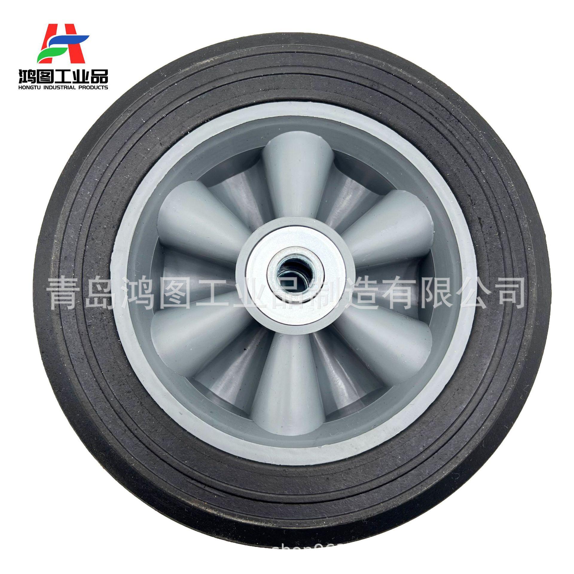 8寸8x2.2胶粉轮 顺纹 (4)