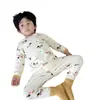 Traje de Otoño e Invierno Grueso sin Huesos con Dibujos Animados de Cerdo Feliz para Niños, Pantalones Largos, Suéter de Algodón Lija para Bebés Niños y Niñas