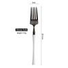 Estilo Europeo y Americano Acero Inoxidable Blanco y Negro Cuchillo y Tenedor para Comida Occidental Espátula para Mantequilla Cuchara de Café Tenedor de Frutas Vajilla Especial Regalo Personalización