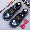 [Pré-venda fora de estoque] Sola de 4 cm de espessura sapatos mocassins de cadarço de couro bovino casual para todas as ocasiões para o dia a dia