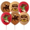 Decoración de Globos para Fiesta Temática Vaquera del Oeste Transfronteriza Globos de Vaquero del Oeste Vaquero del Oeste Globos al por Mayor en Stock