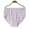 Cuecas de Algodão Puro Wang Shuxia de Cintura Média-Alta para Homens e Mulheres, Roupa Íntima Feminina Plus Size para Pessoas de Meia-Idade e Idosos