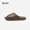 Pantuflas redondas Puxiyu para uso en interiores en casa, pantuflas de verano para mujer sin cordones, antideslizantes, de suela suave, con una sensación cómoda, adecuadas para el hogar y el baño, pantuflas de slip-on para hombre para uso en exteriores