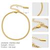 St.Delan Jewelry Nuevo Tobillera Elegante de Acero Inoxidable Transfronterizo Europeo y Americano Popular Cadena Cubana Tobillera Versátil Lote